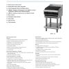 BLUESEAL G594-LS EVO CHARGRILL WITH LEGS 600MM - Image 2